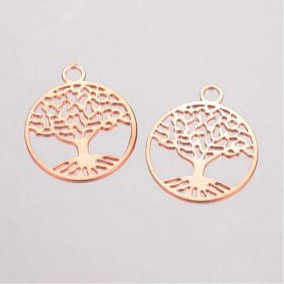 Brass Filigree Pendants
