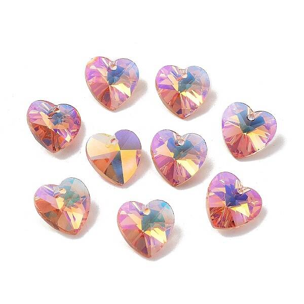 Electroplate Glass Charms