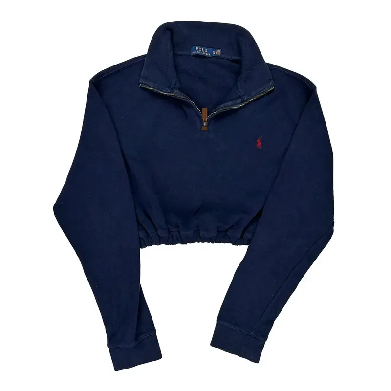 Armani Exchange Zip Up - Small Purple Cotton