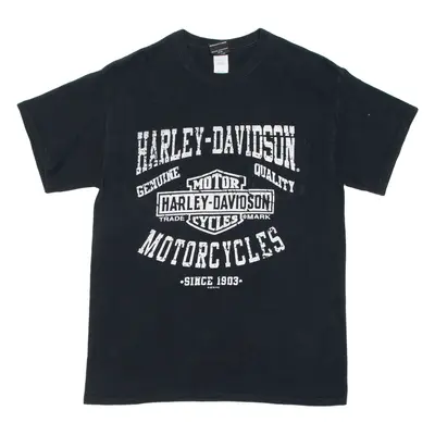 HARLEY DAVIDSON Mens T-Shirt Black USA M