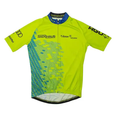 AGU Cycling Full Zip Mens Jersey Green High Neck M