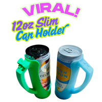 12oz Skinny Can Customizable Can Holder 12OZ or any Slim Can. Red Bull, Alani, Celsius, Truly, White Claw Drinkware Customize...