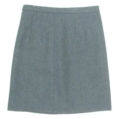 Womens A-Line Skirt Green Knee Length M
