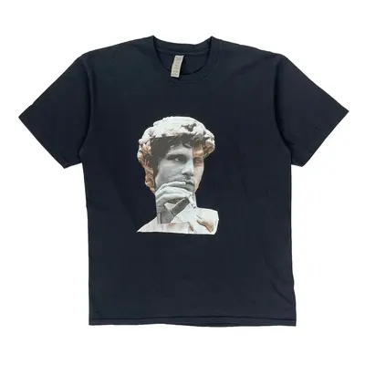 Gildan Graphic T-Shirt - Medium Black Cotton