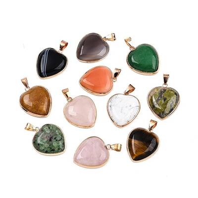 Natural & Synthetic Mixed Stone Pendants