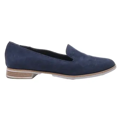 HOTTER Loafer Shoes Blue Suede Womens UK 3