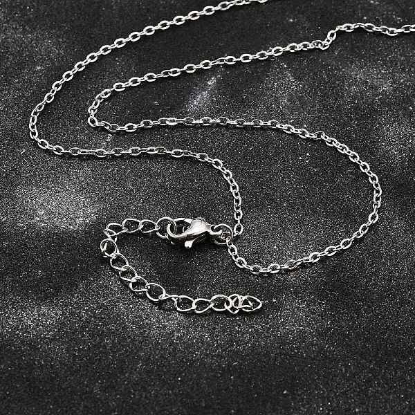 Non-Tarnish 304 Stainless Steel Cable Chain Necklace
