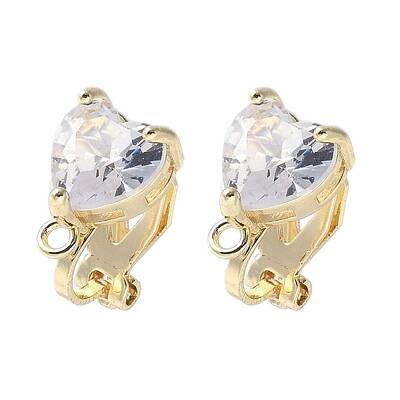 Brass Clip-on Earring Findings for Women