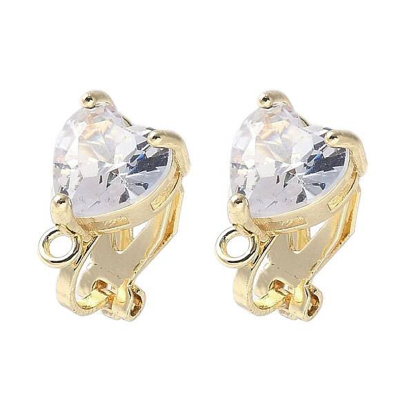 Brass Clip-on Earring Findings for Women