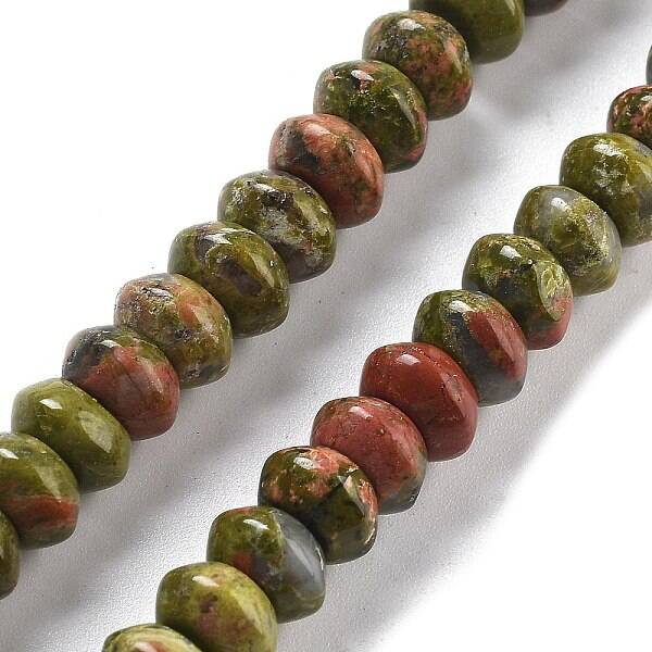 Natural Unakite Beads Strands