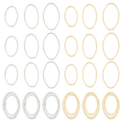 60Pcs 6 Styles Brass Pendants