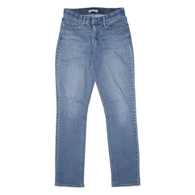 LEVI'S 525 Jeans Blue Denim Slim Skinny Stone Wash Womens W28 L32