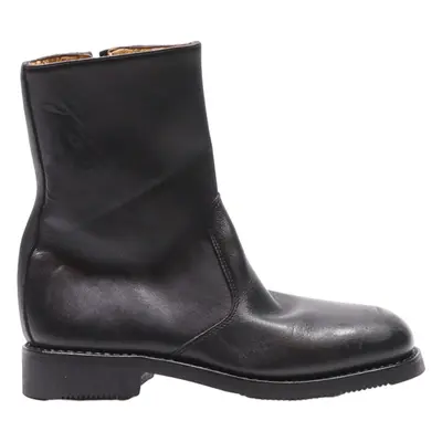SAG High Boots Black Leather Womens UK 6