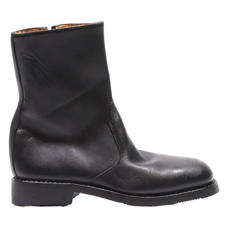 SAG High Boots Black Leather Womens UK 6