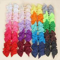 40pcs 3.5 inch Hair Bows for Everyday Grosgrain Ribbon Hair Bows Alligator Clips for Back to School,Party,Daily Life and Fami...