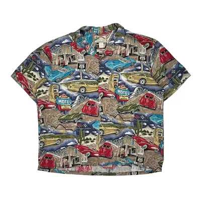 Paradise Found Hawaiian Shirt - 2XL Multicoloured Viscose
