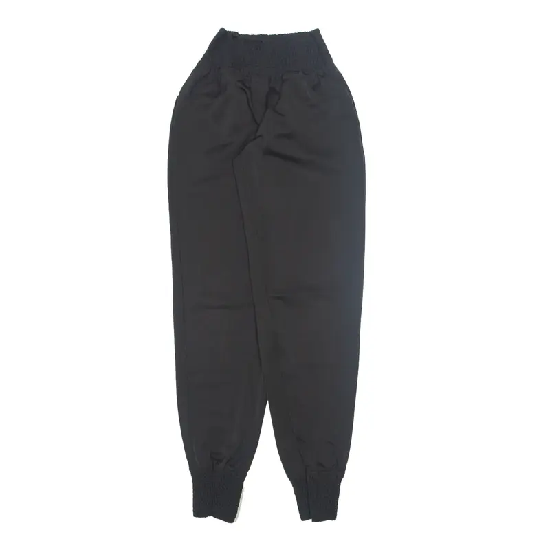 IMPERIAL Trousers Black Relaxed Tapered Womens W24 L32