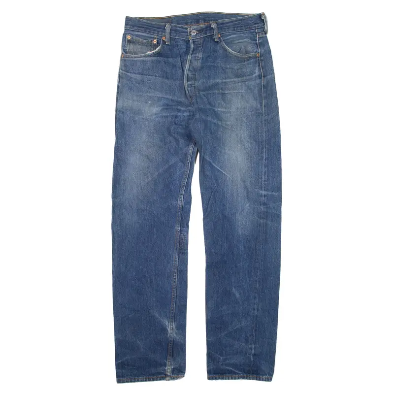 LEVI'S 501 Jeans Blue Denim Regular Straight Mens W32 L31