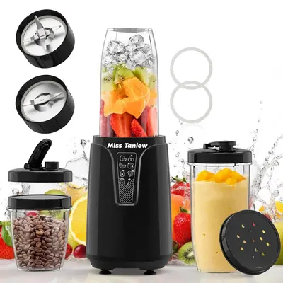 Kitchen Blender for Smoothies,850W,Shakes, and Juices – Personal Blender & Grinder Combo with 2-3 BPA-Free Portable Cups, I...