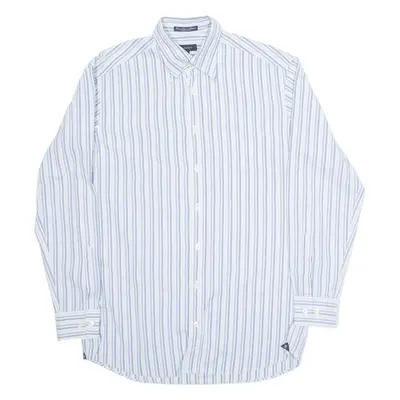 GANT Mens Shirt Blue Pinstripe Long Sleeve M