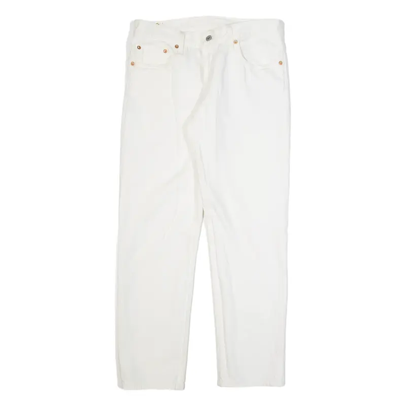 LEVI'S 501 CT Womens Jeans White Classic Tapered W27 L28