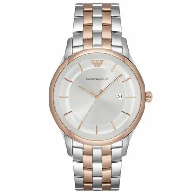 Emporio Armani AR11044 Lambda Silver Dial Men's Watch