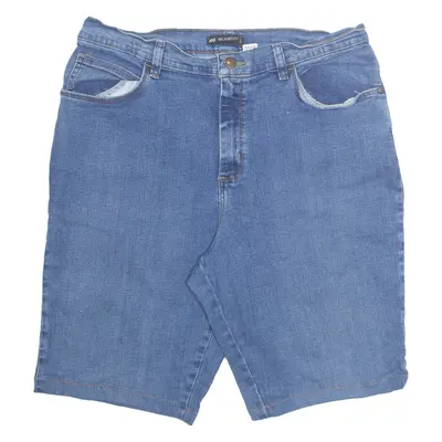 LEE Petite Womens Denim Shorts Blue Relaxed UK 14 W32