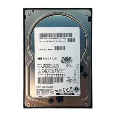 297HW Dell 36GB Ultra-160 SCSI 10000 3.5-inch Hard Drive