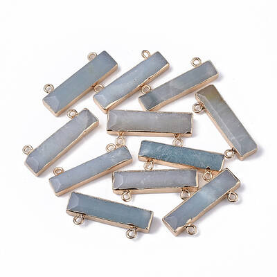Natural Flower Amazonite Charms