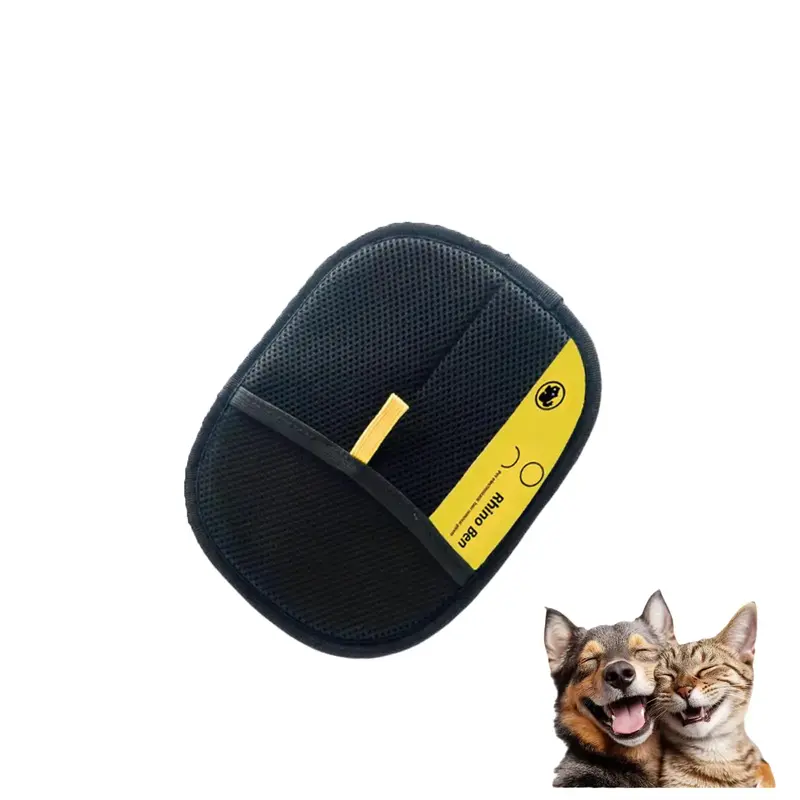 Pet Hair Remover Kit: Electrostatic Gloves & Double-Sided Sticky Brush – For Cat/Dog Hair Removal, Grooming & Home Cleaning