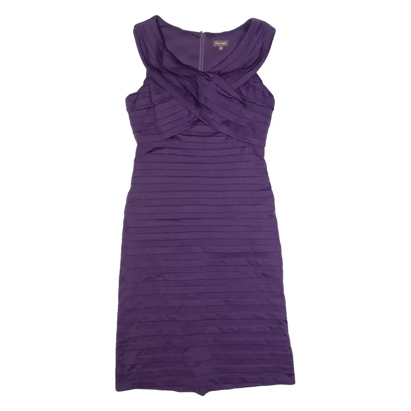 PHASE EIGHT Womens Pencil Dress Purple Sleeveless Knee Length UK 10