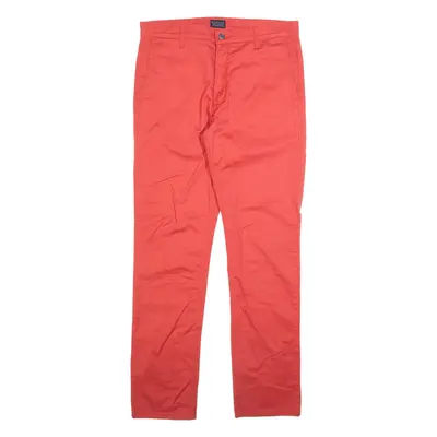 DICKIES 510 Mens Trousers Red Slim Skinny W34 L34