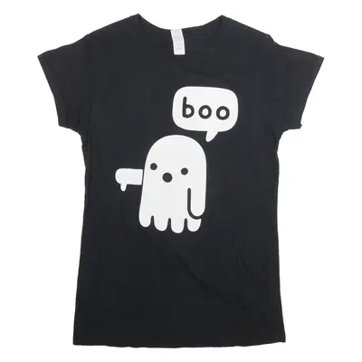 GILDAN Womens T-Shirt Black L