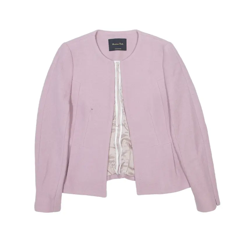 MASSIMO DUTTI Blazer Jacket Pink Wool Womens S