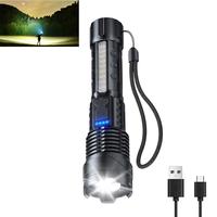 Strong Flashlight High Lumens Rechargeable 1Pack/2 Pack, Super Bright LED Flashlights with 7Light Modes Powerful Handheld Fla...