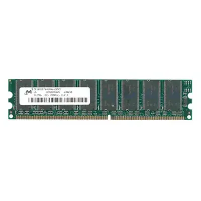 Micron MC16VDDT6464AG-265C1 | 512MB DDR-266MHz PC-2100 Non-ECC Unbuffered UDIMM CL2.5 2Rx8 2.5V 184-Pin Memory Module