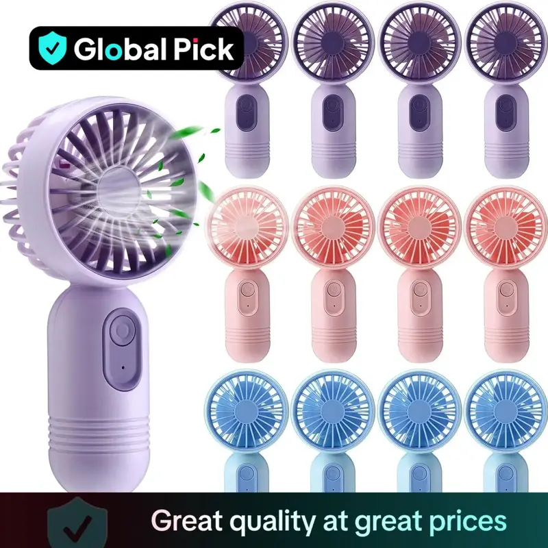 Multifunctional Fan Portable Handheld Fan, Usb Rechargeable Fan with 3 Speed Modes, Portable Fan Mini Electric Fan, Personal ...