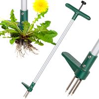Walensee Weeder Tool, Stand Up Weeder Puller with Long Handle and 3 Claws, Hand Grass Hound for Dandelion, Standup Root Pulle...