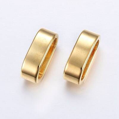 201 Stainless Steel Slide Charms/Slider Beads