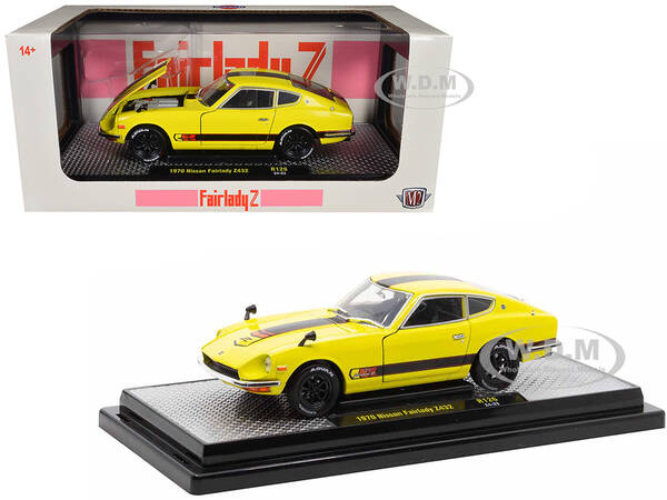1970 Nissan Fairlady Z 432 RHD (Right Hand Drive) 3 Yellow with Black Stripes Limited Edition to 4250 pieces Worldwide 1/24 D...