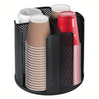 Multifunctional Cup Holder, 1 Count 4 Compartment Cup Dispenser, Space Saving Cup Storage Rack, Cup  Shaving Kit Organizer Su...