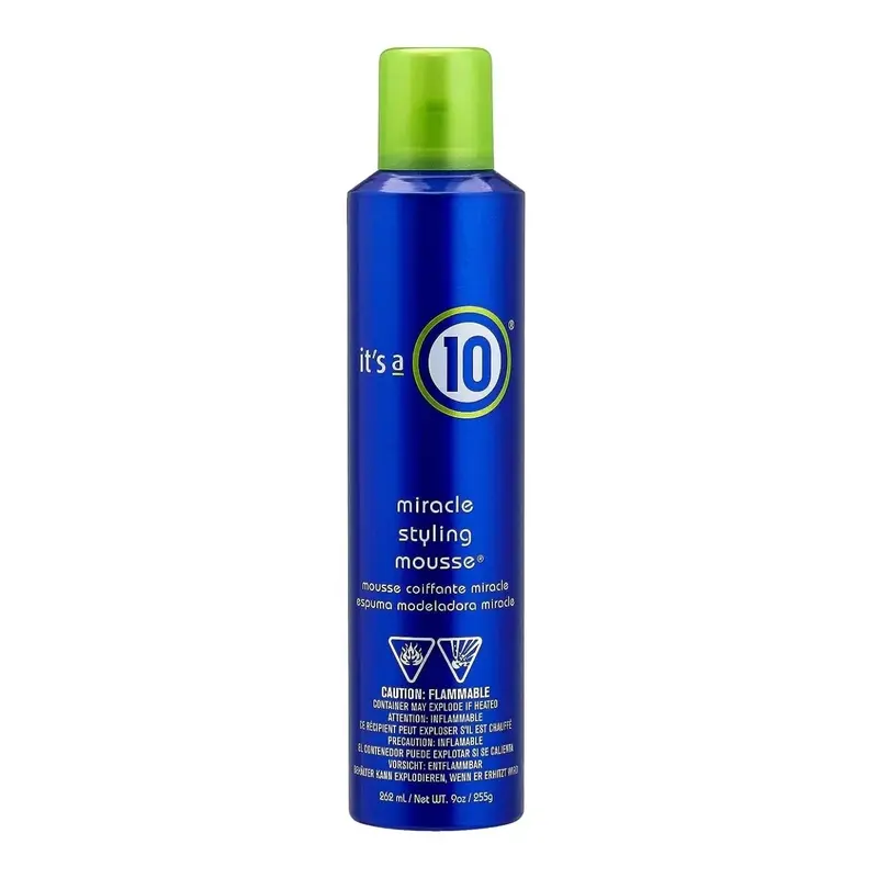 It's a 10 Miracle Hair Styling Foam for Volume, Medium Hold, 262ml