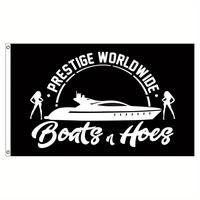Ship & Letter Print Room Decor Banner, 1 Count Wall Hanging Backdrop Banner for College Dorm Room Home Decor, Mean Girls Deco...