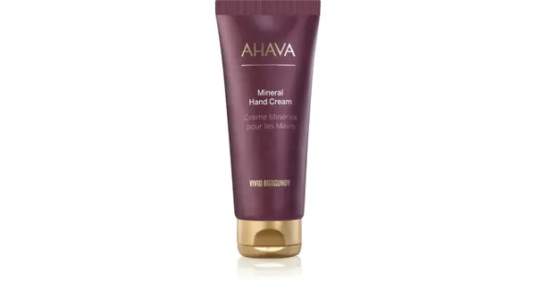 AHAVA Vivid Burgundy Moisturizing Hand Cream with Dead Sea Minerals 100ml