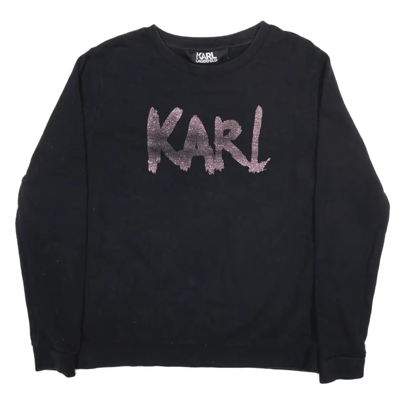 KARL LAGERFELD Sweatshirt Black Womens L