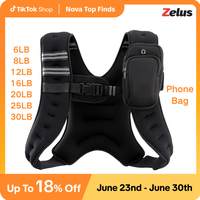 ZELUS Weighted Vest with Reflective Stripe for Workout, Running,gym outfits, Fitness,Gift Idea, All Seasons Home/Outdoor Wear...