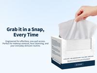 Disposable facial dry wipes, facial towels, facial wet wipes, skin-friendly, super soft and lint-free