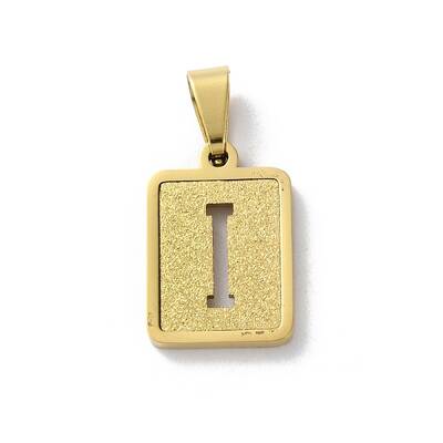 304 Stainless Steel Alphabet Pendants