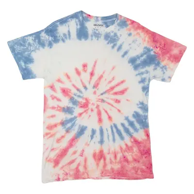 GILDAN Mens Tie Dye T-Shirt Red M