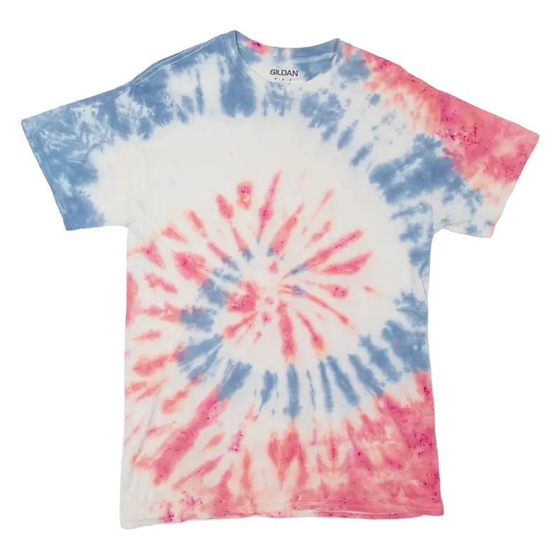 GILDAN Mens Tie Dye T-Shirt Red M